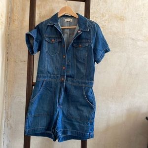 Denim romper